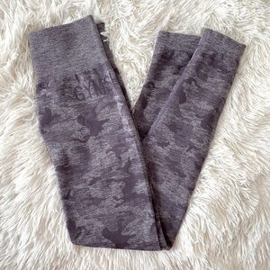 Gymshark high waisted seamless purple camo leggings
